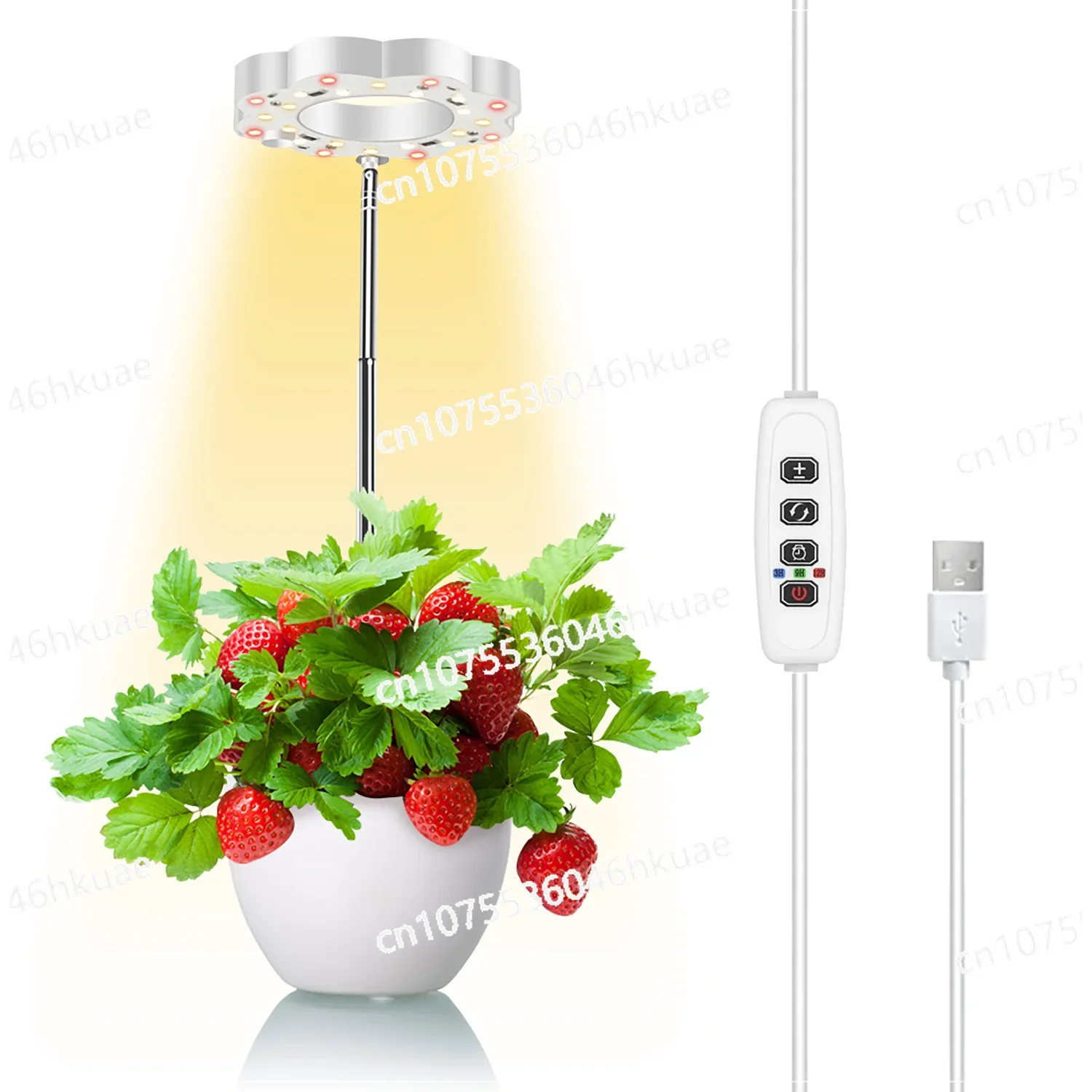 Indoor LED Plant Light Free Height Adjustment 3 Modes Brightness Adjustment Filling Light Automatic Timing