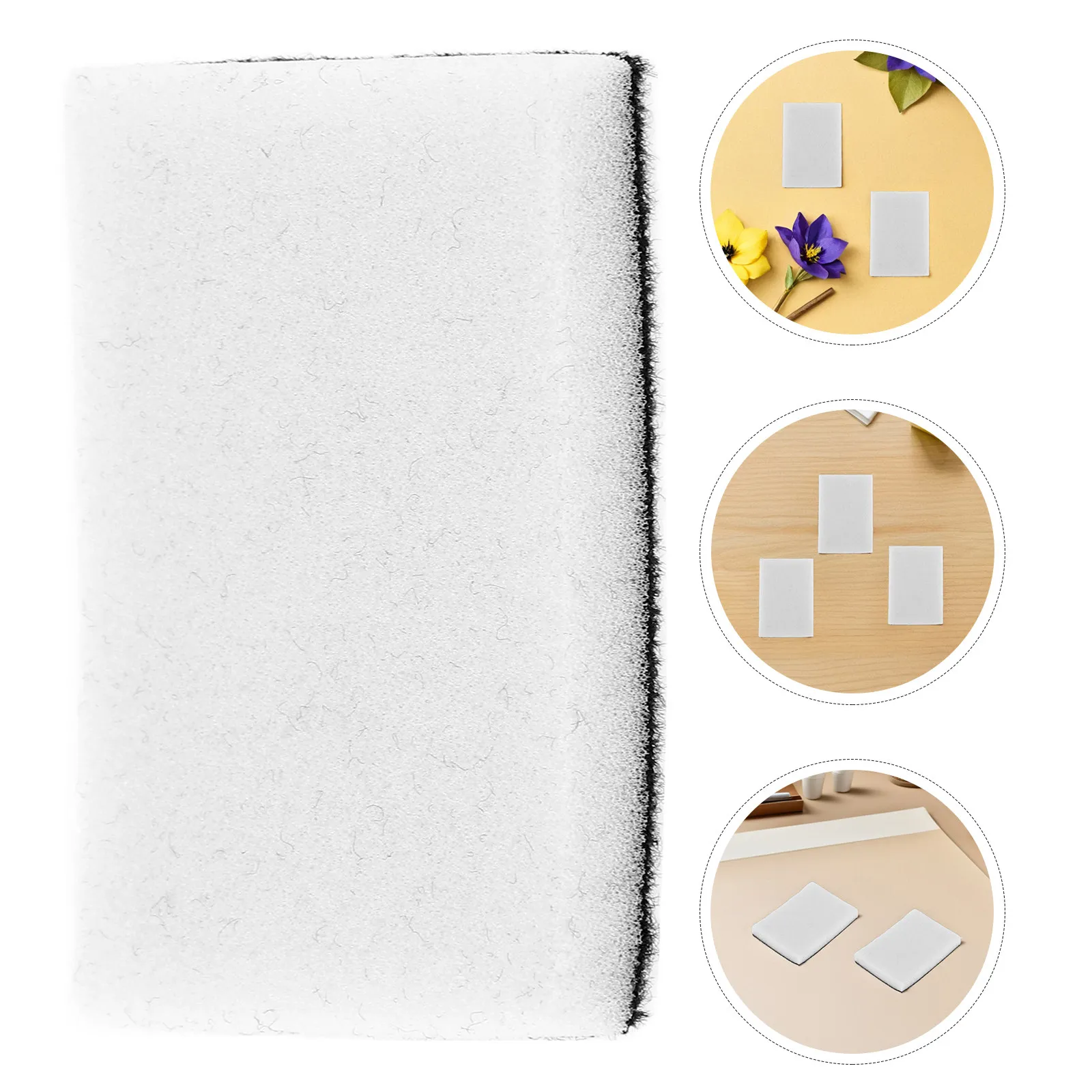 

20 шт. мини-губок для смешивания чернил, белые прямоугольные сменные губки для скрапбукинга, изготовления открыток, рисования, смешивания цветов