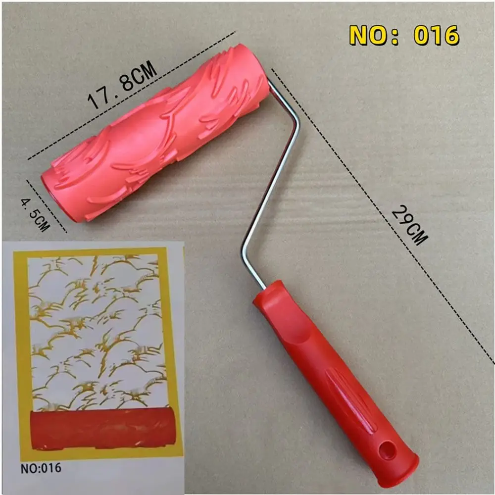 Imagem -04 - Rolo de Pintura de Grão de Madeira Padrão Ferramentas Manuais Escova de Parede Ferramenta de Pintura Faça Você Mesmo Decoração para Casa Ferramenta de Imitação de Madeira Padrão
