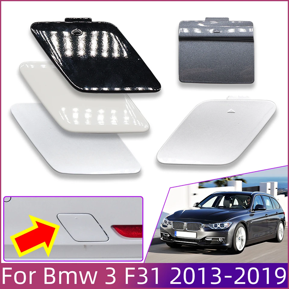 

Rear Bumper Tow Hook Cover Hauling Cap For Bmw 3 F31 Wagon Touring F31 M 2012-2018 320 325 328 330 Painted Trim Trailer Lid