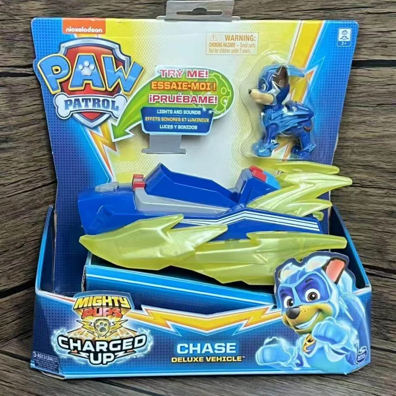 Genuine Paw Patrol Pull Back Car Series Vehicle Car Ryder Tracker Everest Chase Rex Skye Rocky Marshall Action Figure Gift Toy
