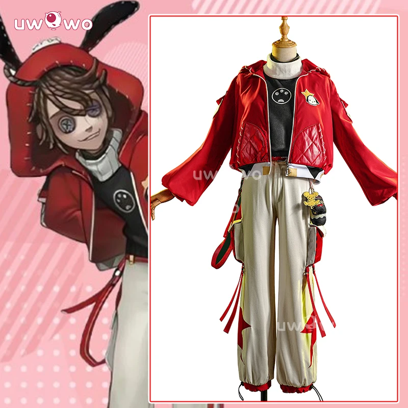 

UWOWO Collab series: Game Identity V Prisoner Luca Balsa S Collab Cosplay Costume Red Jacket Halloween Costume