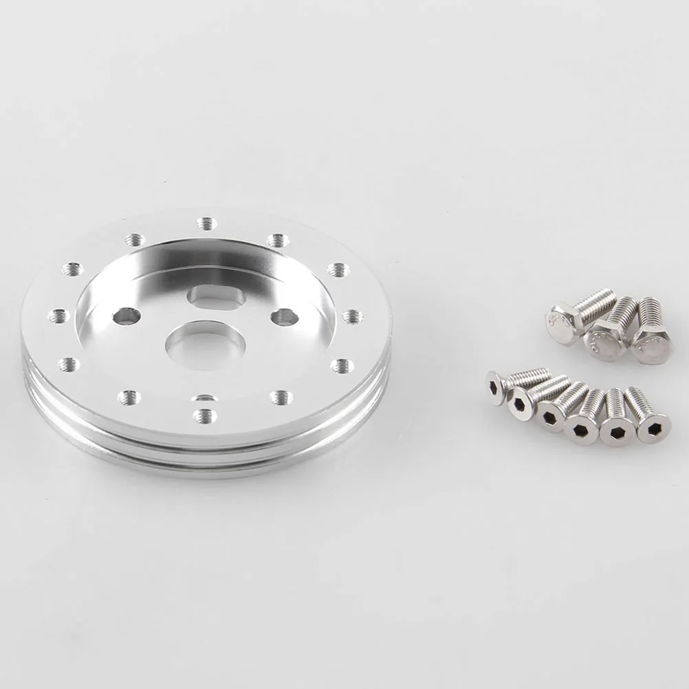 6 Hole To 3 Hole Steering Wheel Adapter 0.5 Riser Silver 2.75 Inch 70Mm 1.375 Inch 35Mm 74Mm Compatible Durable