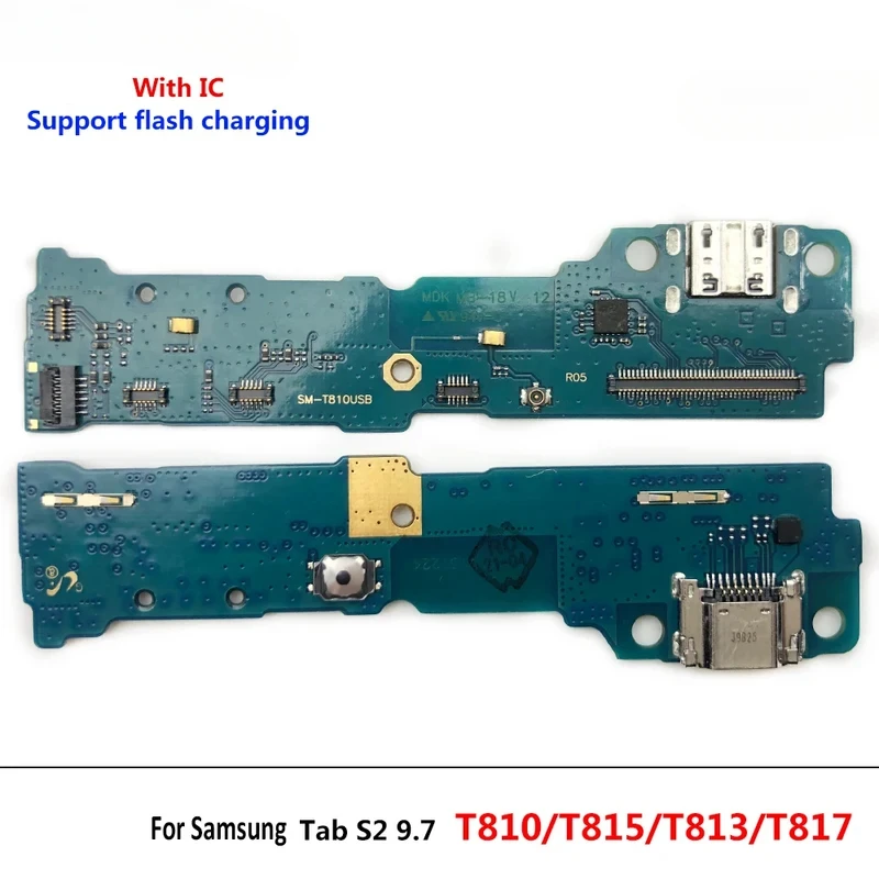 Разъем для док-станции, USB-зарядное устройство, порт зарядной платы, гибкий кабель для Samsung Tab S2 9,7 T810 T813 T815 T817 T819