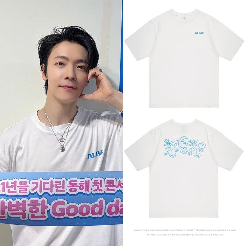 T-shirt Super Junior DONGHAE ALIVE, T-shirt de concert Dong Hae, mode Kpop, été, coton de haute qualité, manches courtes