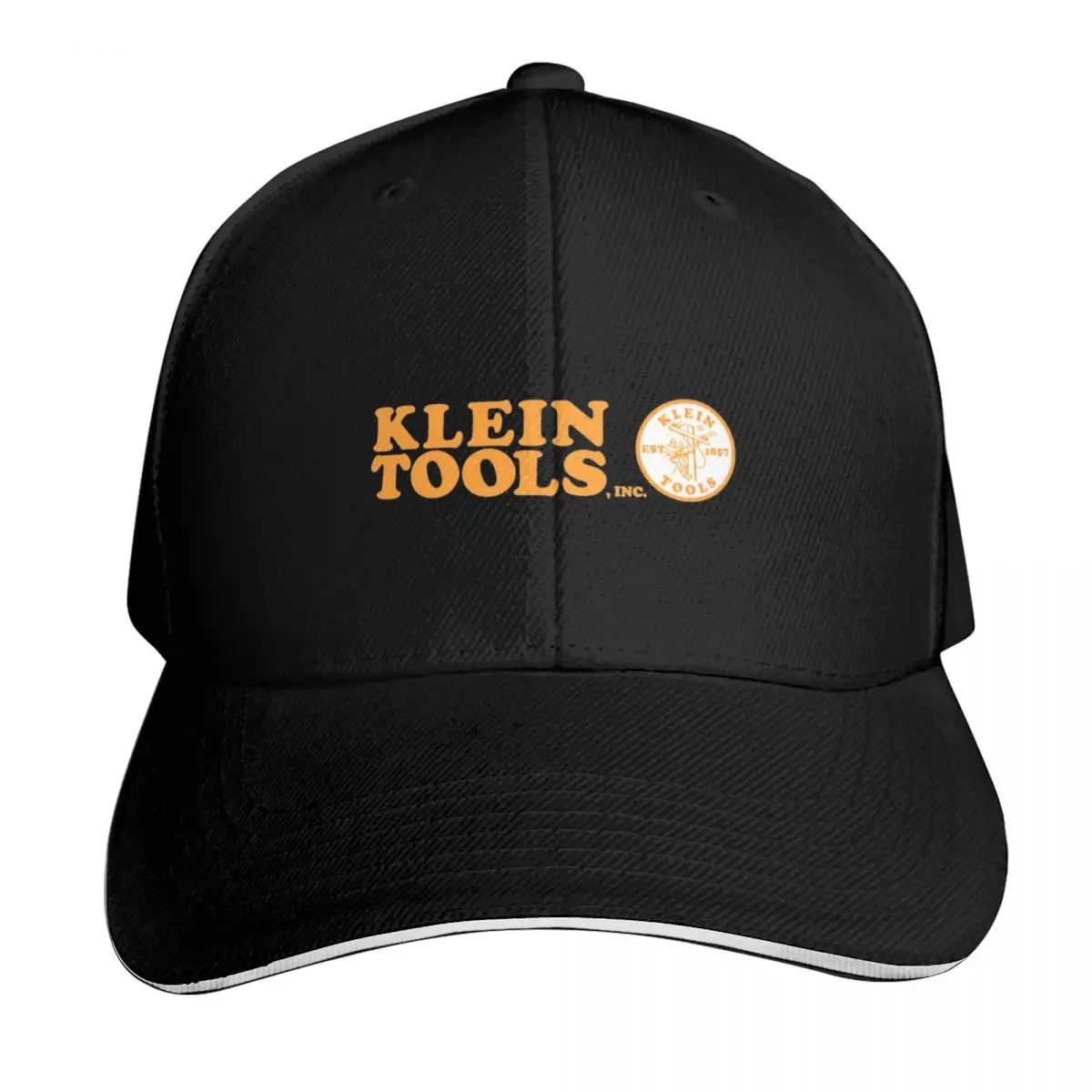 Klein Tools - Est . 1857 Logo (Orange) Baseball Cap Six Panel Structured Crown Sun Protection UPF 50+ Breathable Mesh Back