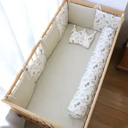 Baby Stoßstange für Neugeborene Baumwolle weiche Stoßstangen im Kinder bett für Baby zimmer Dekoration dickes Kinder bett Schutz kissen für Kleinkinder Kinder bett