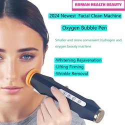 2024 New Design - Portable CO2 Oxygen Bubble Pen Rechargeable Exfoliate Device Handheld Facial Clean Machine SPA Beauty Capsules