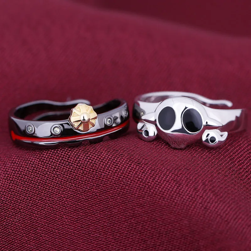 Anime Toilet Bound Jibaku Shounen Hanako kun Nene Cosplay Metal Finger Ring Men Women's Adjustable Jewelry Halloween Gifts