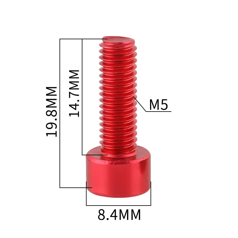 MUQZI M5*15MM Bicycle Water Bottle Rack Screw Mountain Dead Fly Road Folding Bike Water Bottle  Aluminum Alloy DROPSHIPPING 1PCS