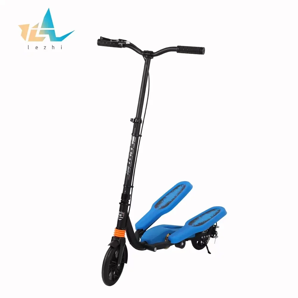 

Two-Wheeled Single Foot Dual Shock Absorber, Disc Brake, Aluminum Alloy, City Double Pedal Scooter, 2 Wheels, Teenagers Adult