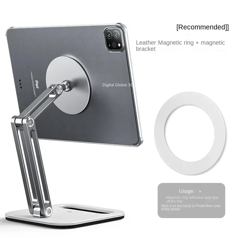 Imagem -05 - Metal Suporte de Tablet Magnético Suporte de Mesa Ipad Pro Xiaomi Samsung Huawei Apple Acessórios