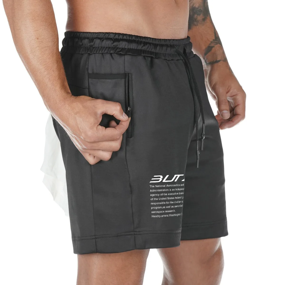 Muscle fitness shorts sports running breathable shorts slim fit gym shorts men clothing