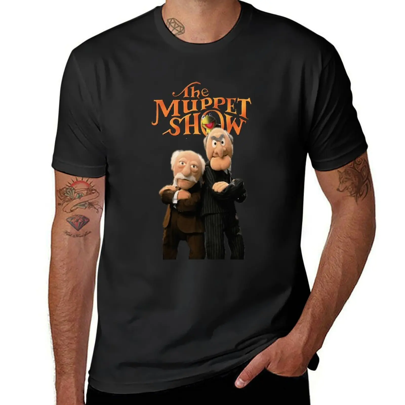 

Statler and Waldorf the múppet show T-Shirt graphics boys animal print baggy shirts oversized t shirt funny t shirts for men