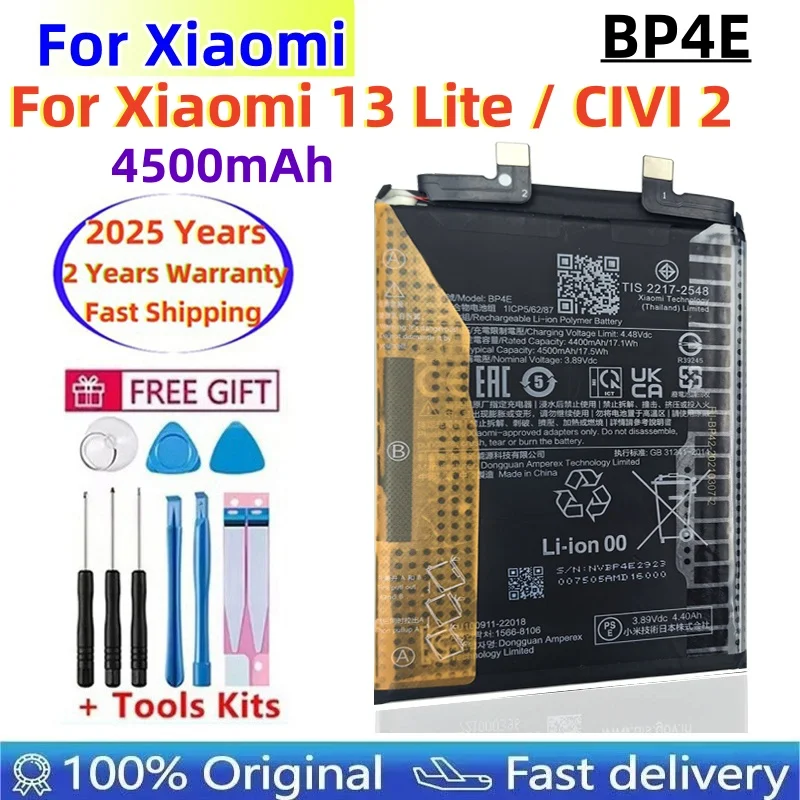 

New 4500mAh BP4E Battery For Xiaomi Mi CiVi 2, Replacement Batteries For Phone + Tools