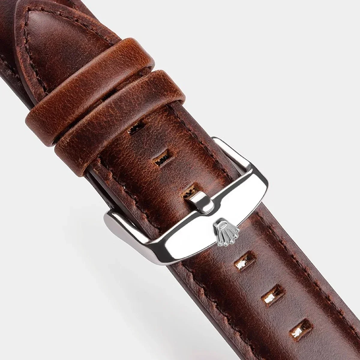 316L Stainless Steel Watch Buckle 14mm 16mm 18mm 20mm Fine Polished Clasp Substitute For Rolex Watch Accessories