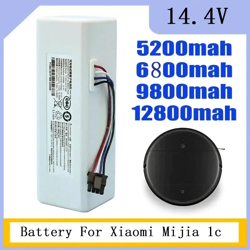 14.4V 12800Mah P1904-4S1P-MM Battery For Xiaomi Mijia 1C STYTJ01ZHM Robot Vacuum Mop Cleaner Accessories Parts original