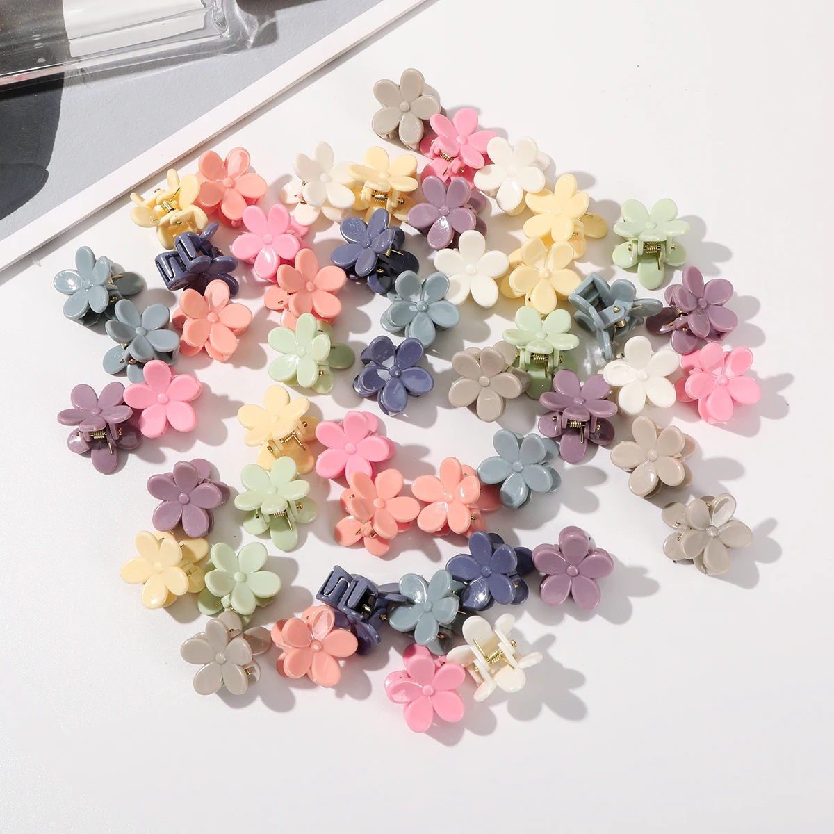 50PCS Mini Cute Hair Clip Hairpin Girls Korean Side Clips Bangs Clip New Heart Shape Hairpin Clapms Fashion Hair Accessories