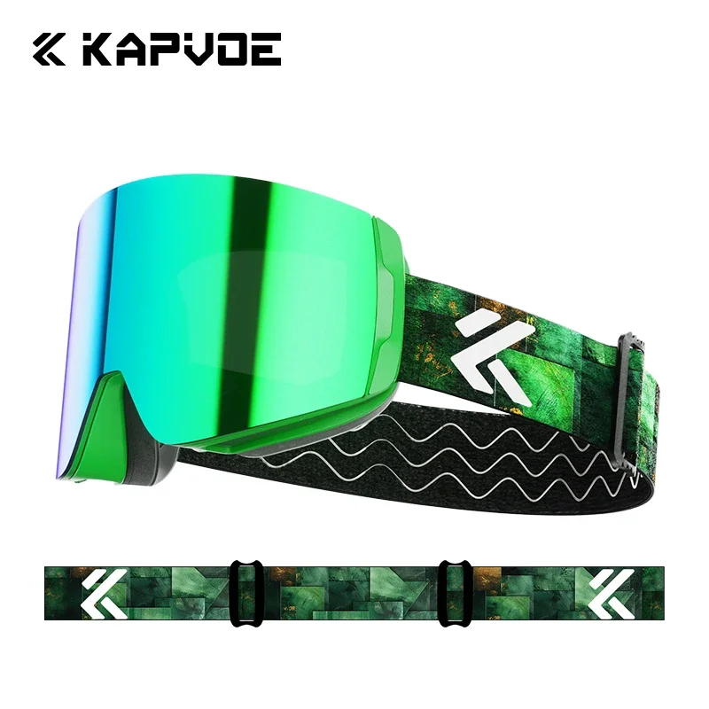Kapvoe Sneeuwbril Ski Snowboarden Skiën Zonnebril voor Vrouwen Mannen Anti-Fog Lens UV400 Meekleurende Bril Motorfiets Bril