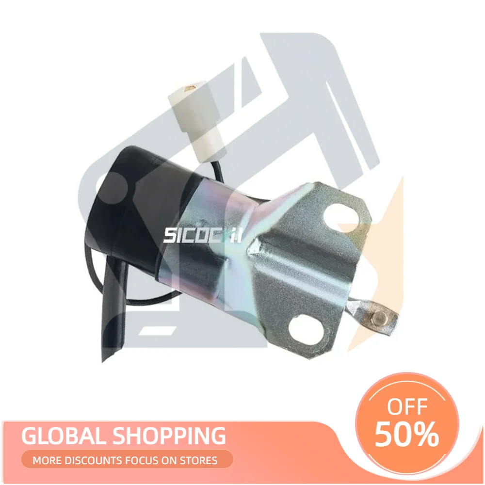 

For Kubota Flameout Solenoid Valve, Fuel Cut-off Stop Valve 15471-60010 12v