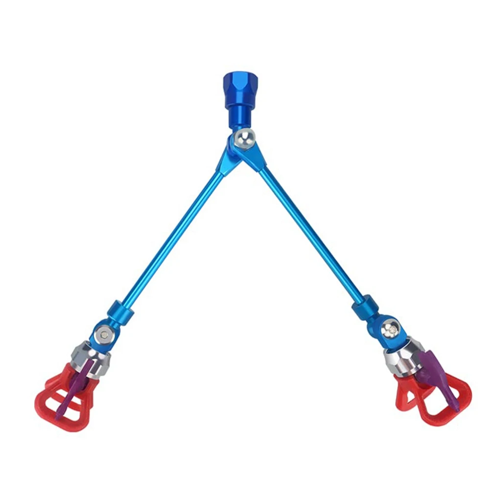 【Ship Within Airless Paint Spray Extension Pole Double 517 Nozzle Head Painting For Sprayer Guard Powerful Spraying Tool