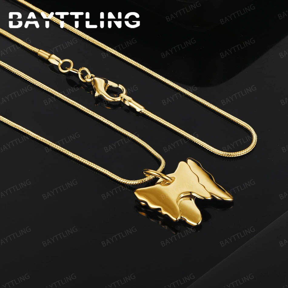 

925 Silver 18K Gold 16-30 Inch Exquisite Double Layer Butterfly Pendant Necklace Fashion Women Charm Party Wedding Gift Jewelry