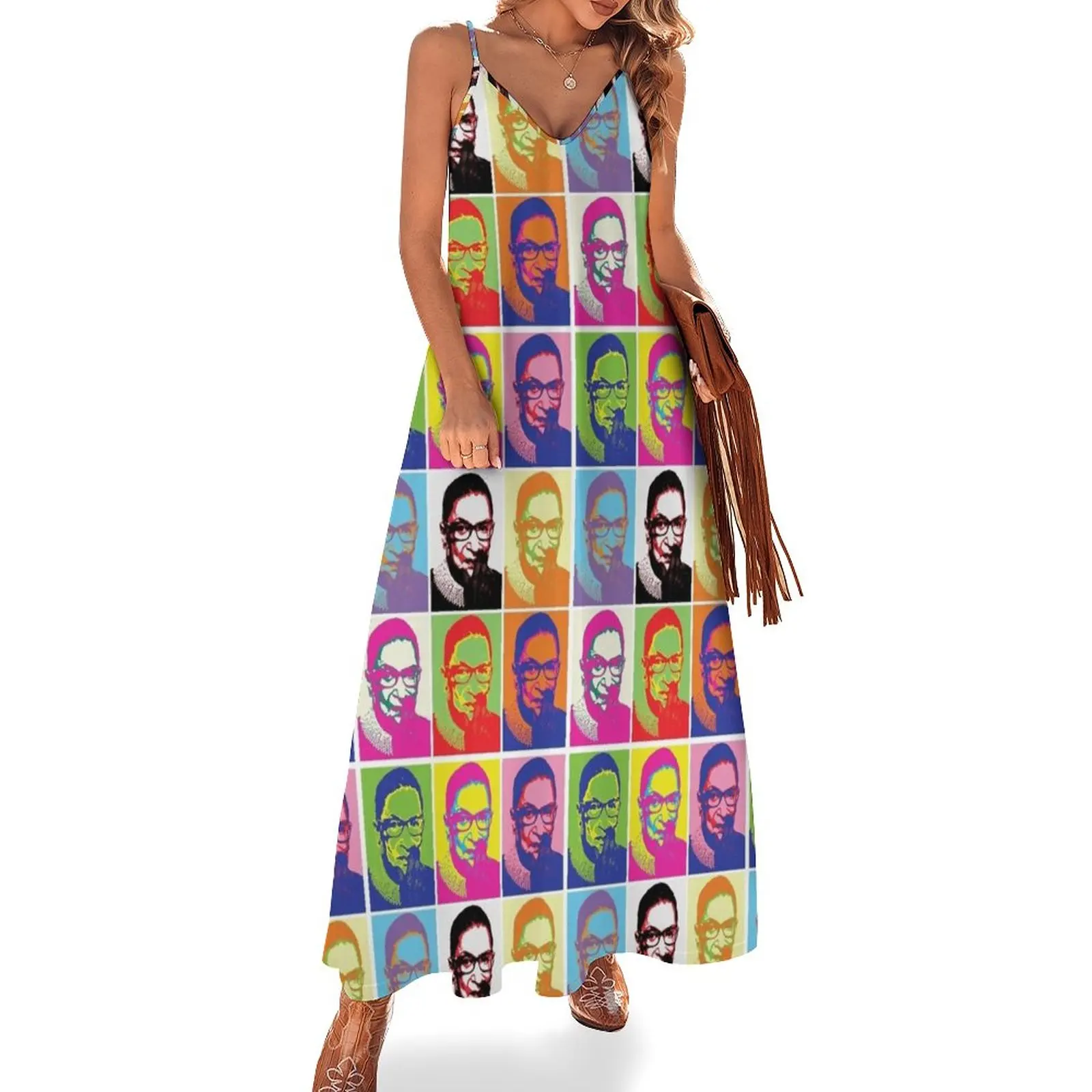 

Notorious RBG - Pop Art Blast Sleeveless Dress wedding dresses for woman women's clothing trend 2023