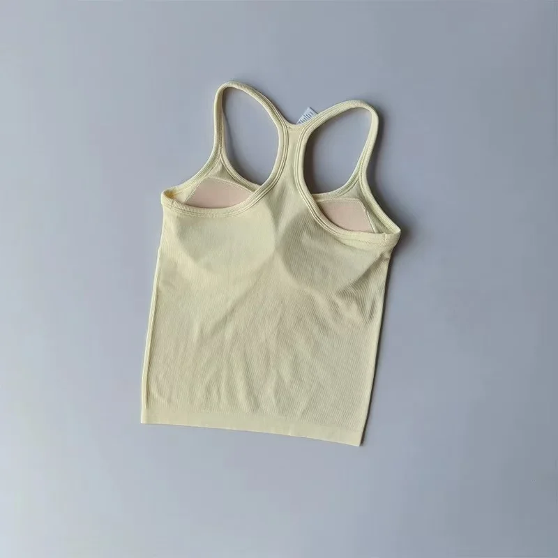 Damen Yoga-Bekleidung Sport-BH Stoßfest Push-Up Fitnesskleidung mit Gepolsterter Brust Lauf-Oberbekleidung Pilates Tanktop – Detail 18
