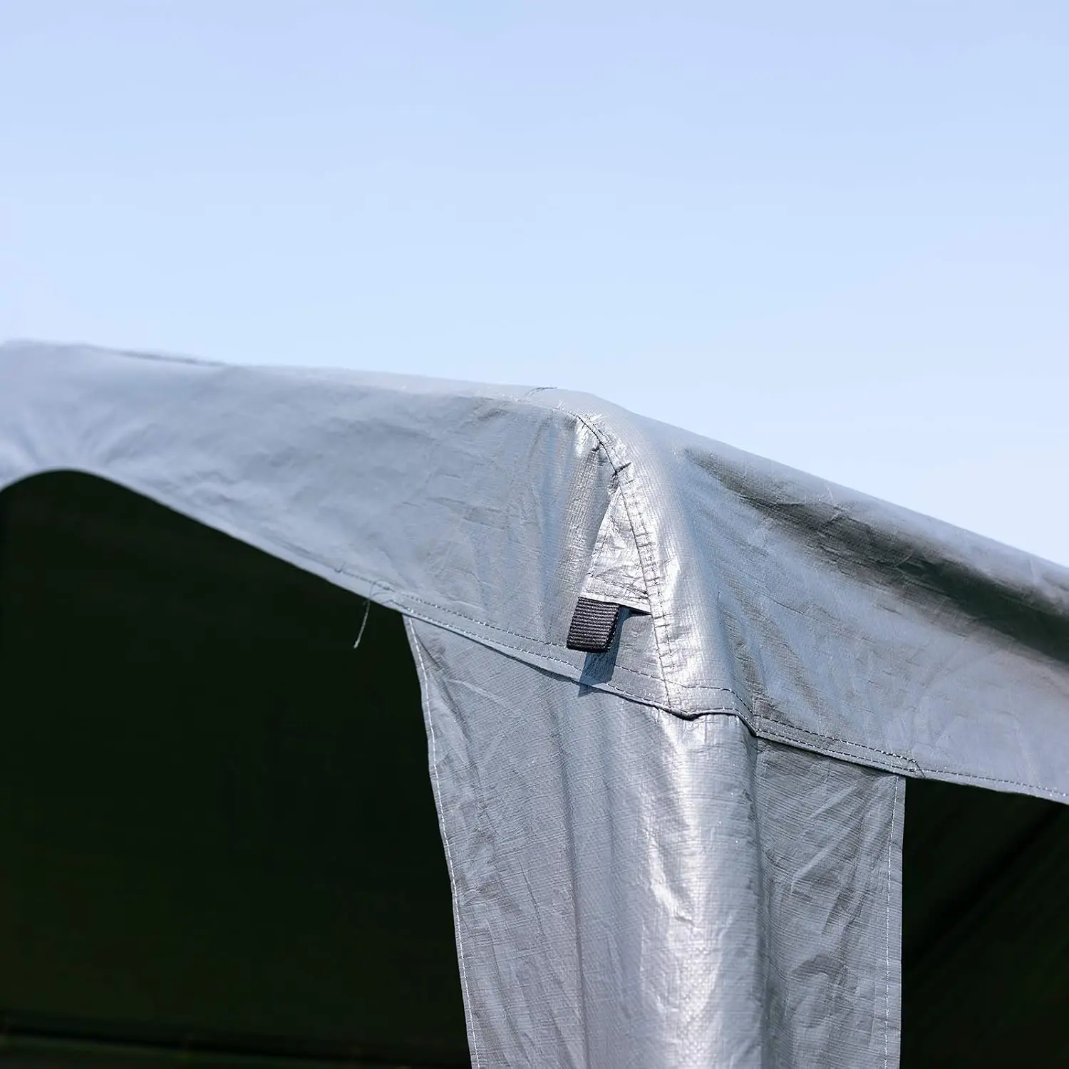 10x20 Ft Heavy Duty Carport Canopy Outdoor PE Fabric UV Waterproof Rust-Resistant Steel Frame for Car Boat Storage, Customized view 2