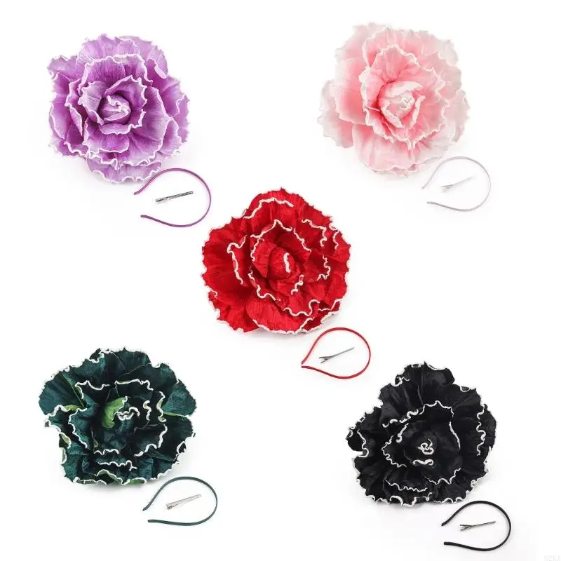 

2025 New Flower Event Hat, разработанная с расцветами из негабаритных тканей для элегантных взглядов