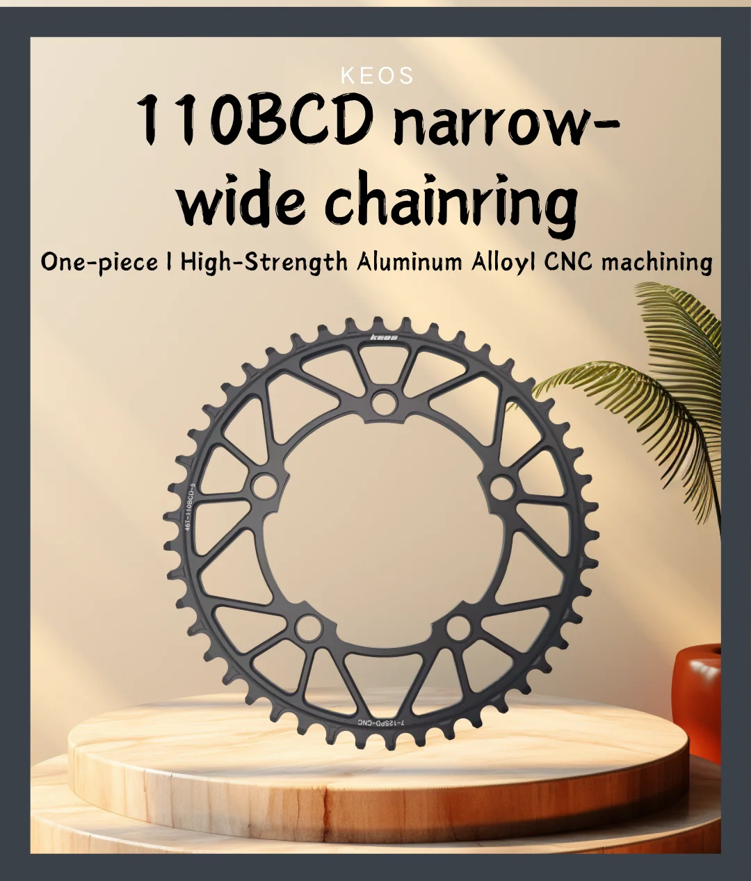 DECKAS KEOS 110BCD Chainring 36T-52T Bicycle Chainwheel forShimano SRAM 5 Bolt Road Bike Narrow Wide Crank Bike Accessories