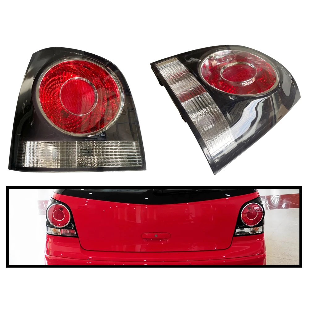 Rear Light Housing For VW POLO 9N 9N3 Hatchback 2005 - 2009 Tail Brake Turn Signal Fog Lamp Cover OEM 6Q6945095AB 6Q6945096AB