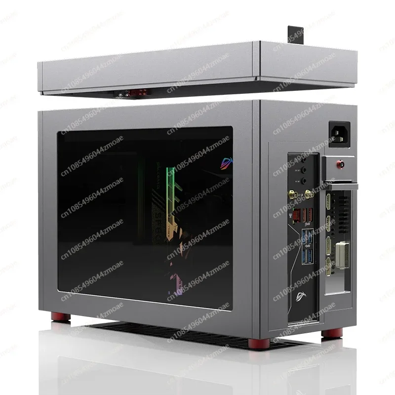 

YYY LL-33 mini240 water-cooled module itx chassis, all-aluminum double chamfer, tempered glass side penetration