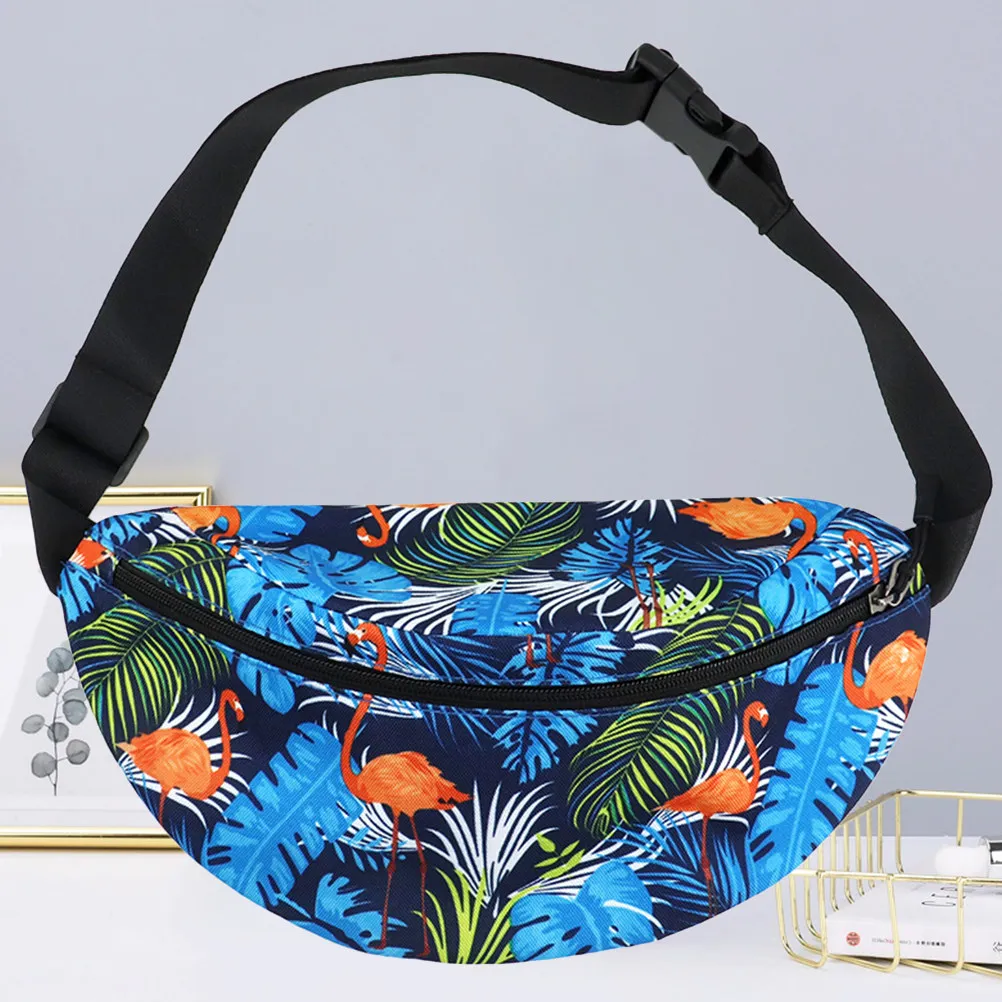 

Digital Printing Waist Bag Mobile Phone Belt Bags Running Outdoor Hiking Pouch Blue for Men