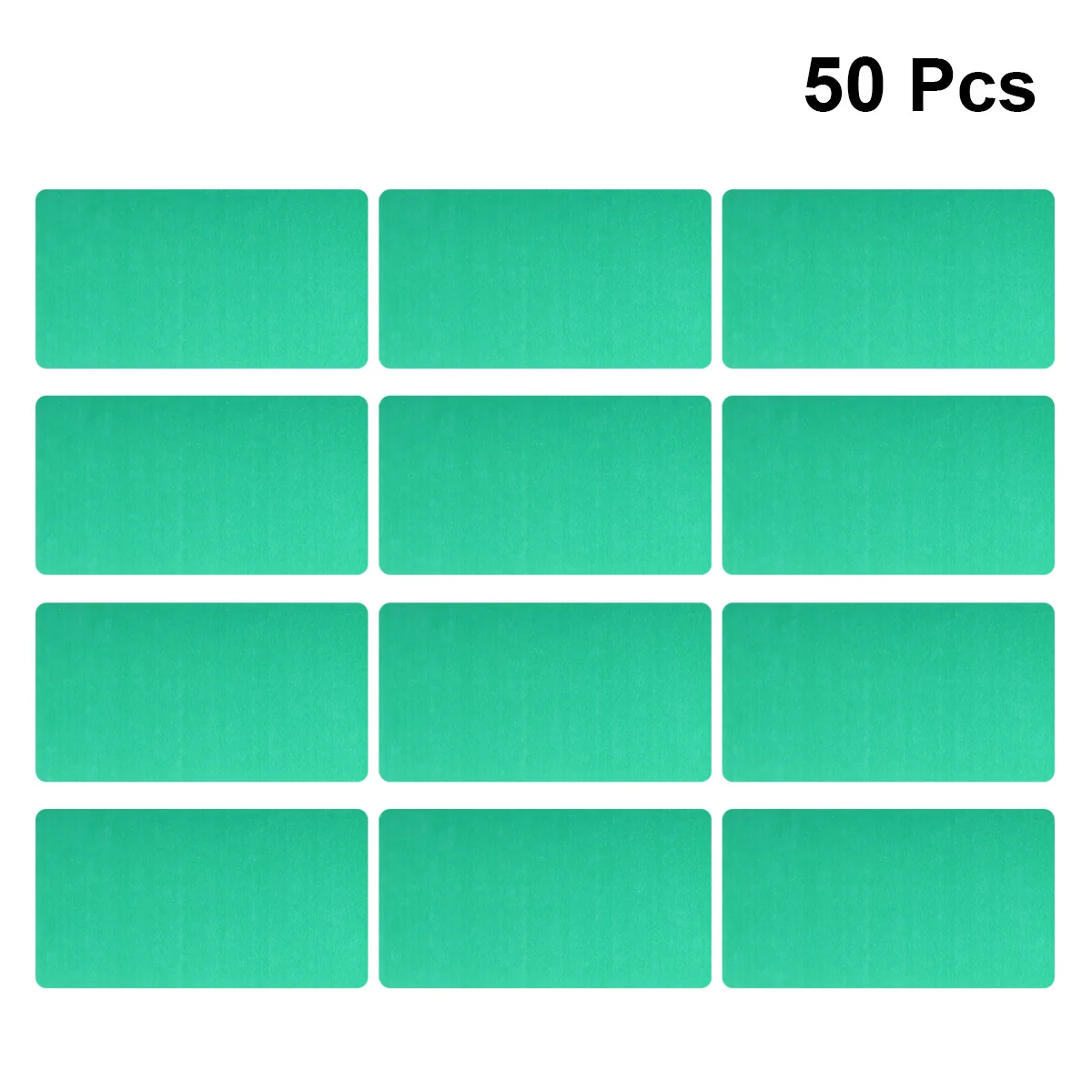 

50Pcs Engraved Business Card 0.2mm Thin Colored Anodized Aluminum DIY Name Card Blank for Cnc Machine Silver