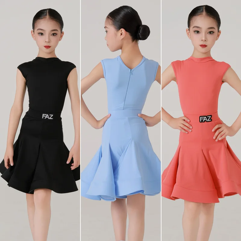 

Children's Latin dance competition costume, Latin dance costume, girl's Latin dance performance costume, training costume