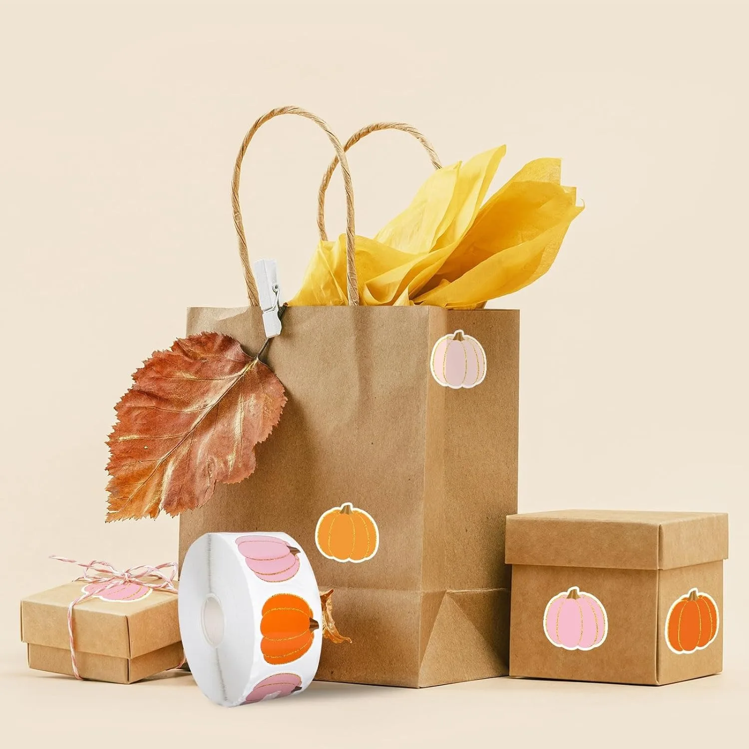 100-500pcs Halloween Stickers Pumpkin Handmade Labels Halloween Gift Decor Stickers Stationery stickers