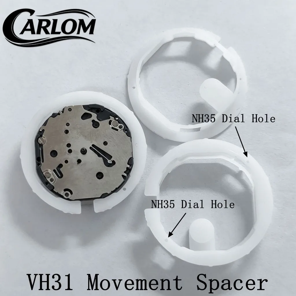 VH31 Uhrengehäuse-Bewegungs-Festring aus Kunststoff für SUB DJ 36mm/39mm/40mm NH35 Gehäuse, modifizierte Dichtung passend für NH35 Zifferblatt