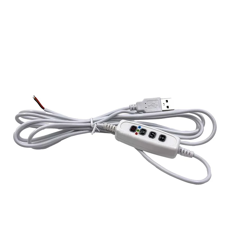 1/15PCS DC5V USB LED 10W two-Color Light Board with Timing Dimmable Cable for Night Light Plant Light