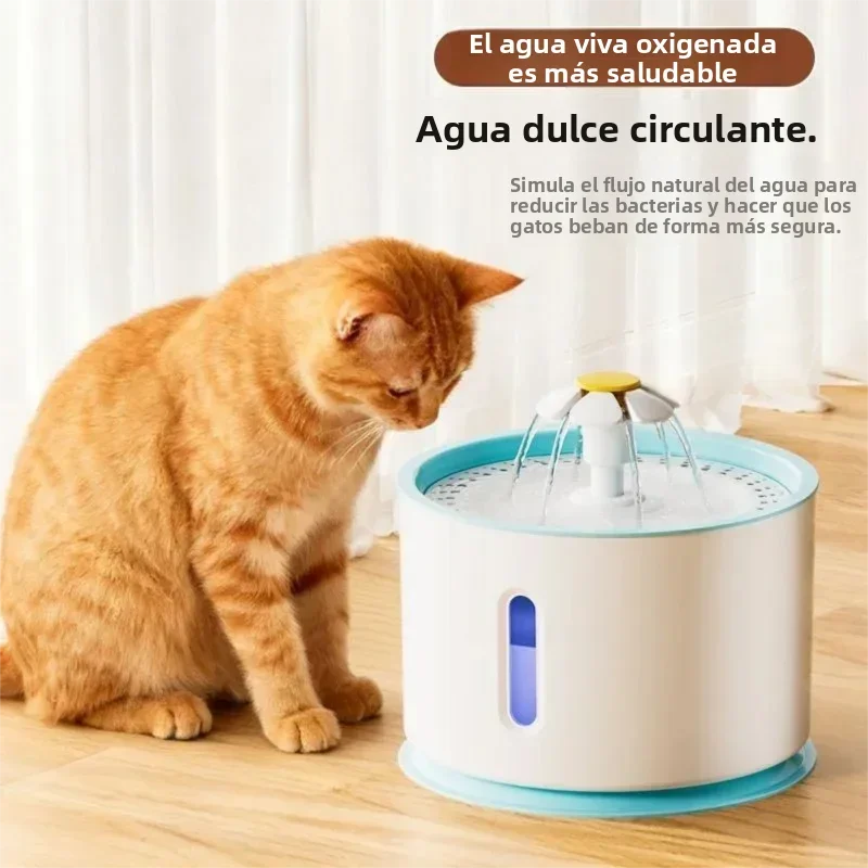 Nueva Fuente de Agua para Gatos de Acero Inoxidable de 3.2L, Bebedero Inteligente Automático USB para Mascotas con Ventana Visua