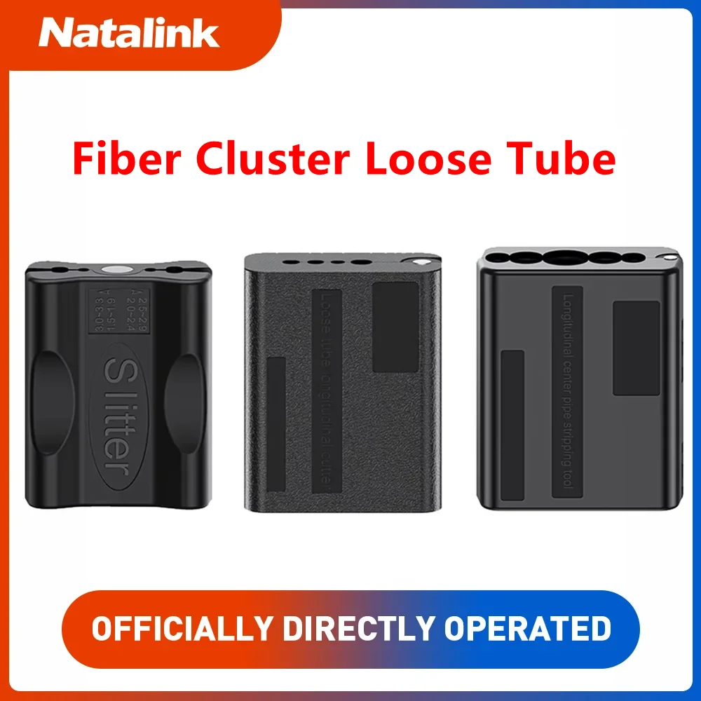 Natalink Loose Tube Cable Jacket Slitter, Longitudinal Beam Tube Stripper, FTTH Fiber Optic Fiber Cluster Stripping Tool