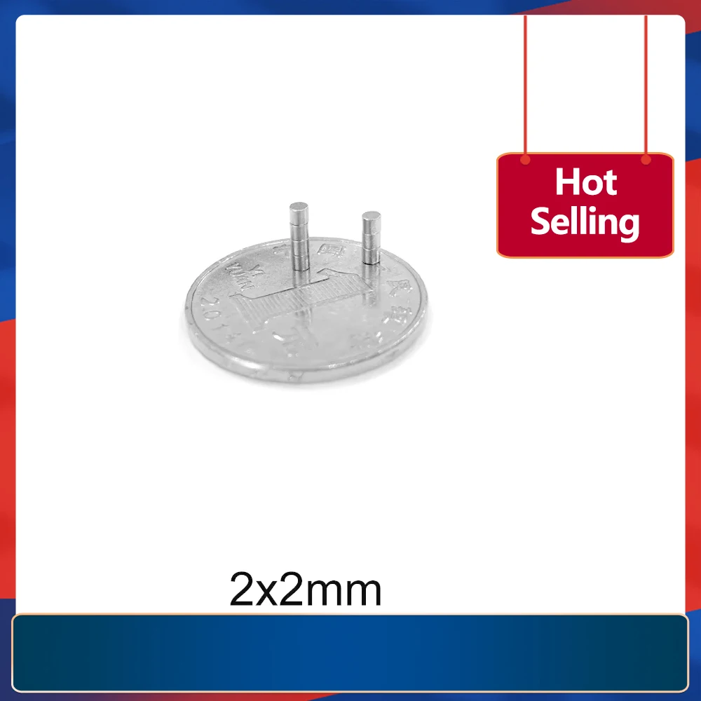2x2 Mini Small Round Magnets 2mm*2mm For Home Refrigerators, Offices DIY 2x2mm Super Strong Powerful Magnetic Magnets 2*2