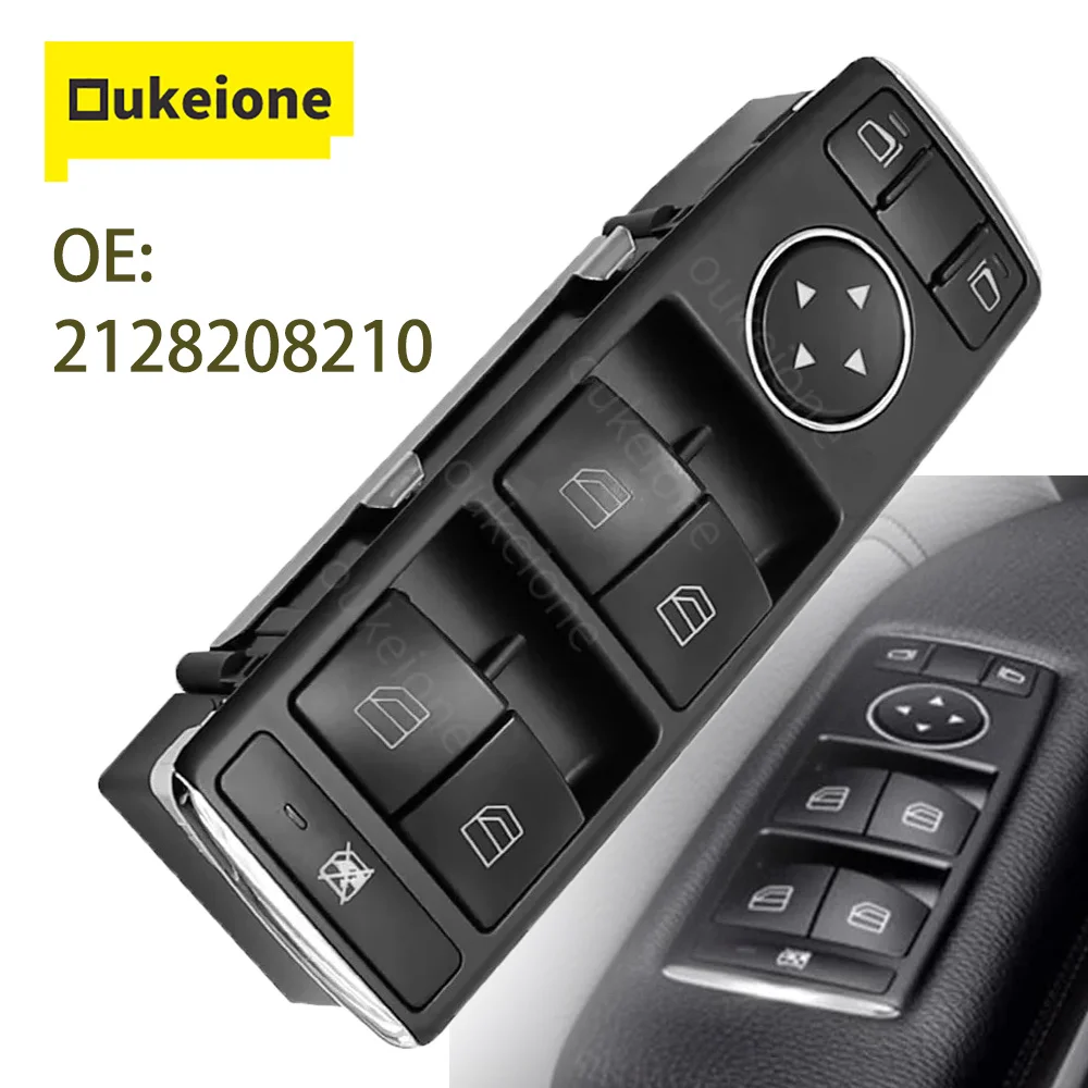 

Electric Power Window Control Switch for Mercedes-Benz C300 GLK350 E63 C230 C250 E350 E550 2008 2009 2010 2011 2012 2128208210