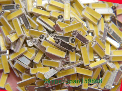 100piece/lot FOR repair  LCD TV LED Backlight Article lamp SMD LEDs 7020 6V 80MA 12000-15000K Cold white light emitting diode