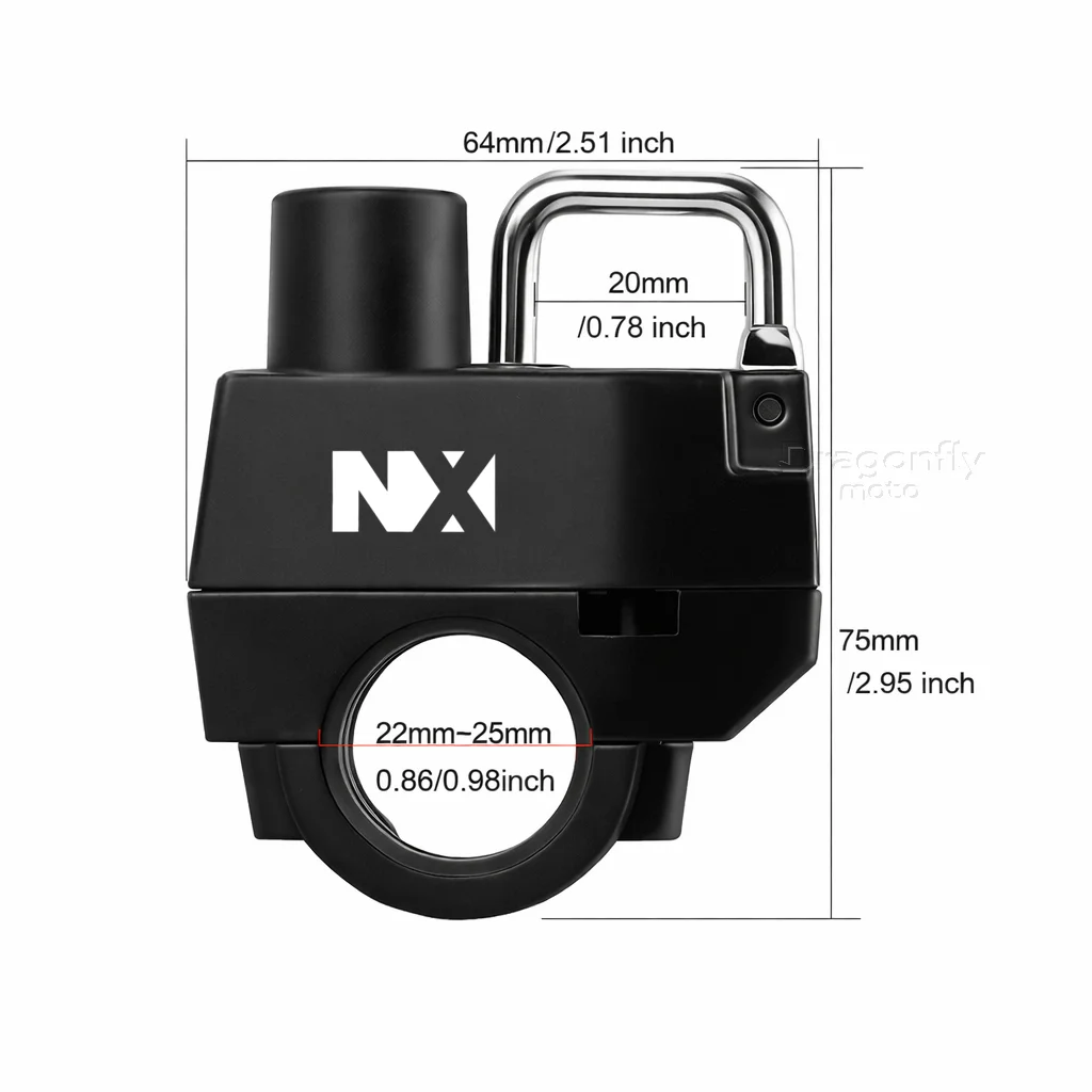 Motorcycle Helmet Lock For HONDA NX400 NX500 NX 400 NX 500 2024-2025 Anti-theft Locker Helmet Lock Locking Device Rustproof