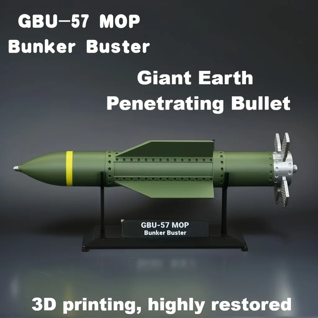 GBU-57 Gigantisches Bodenbohrer-Missil-Modell, Militärisches Nicht-Funktionales Ausstellungsstück, Desktop-Dekoration – Detail 7