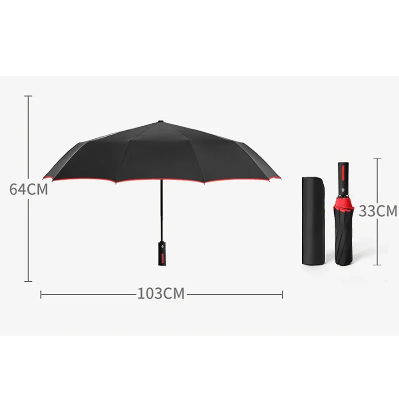 For Mercedes-Benz A C E S V Class AMG Sprinter GLC CLS GLA GLK ML SLK SL Vito Car Automatic Folding Windproof Sunshade Umbrella