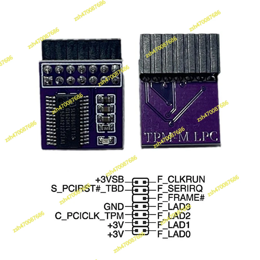 وحدة أمان مشفرة TPM 2.0 LPC 14 Pin/20 Pin بطاقة اللوحة الرئيسية وحدة TPM2.0 للوحة الأم ASUS Gigabyte لنظام التشغيل Windows 11 #5