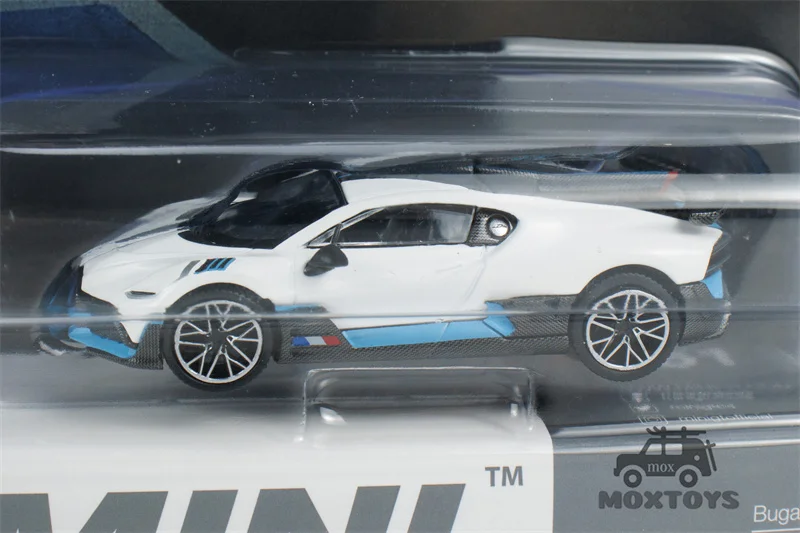 MINI GT Mijo 1:64 Bugatti Divo White Diecast Model Car