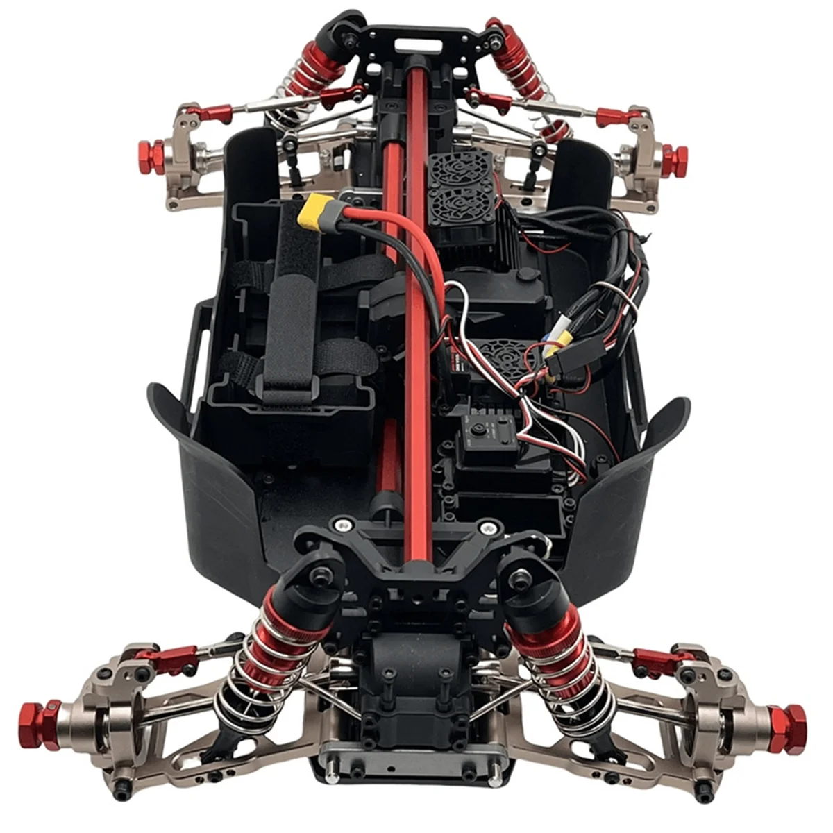 AS96-RC Kit de brazo oscilante inferior delantero de actualización de coche para MJX 1/7 7303 accesorios de coche RC azul